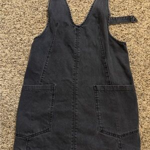 Free People Black Denim Dress